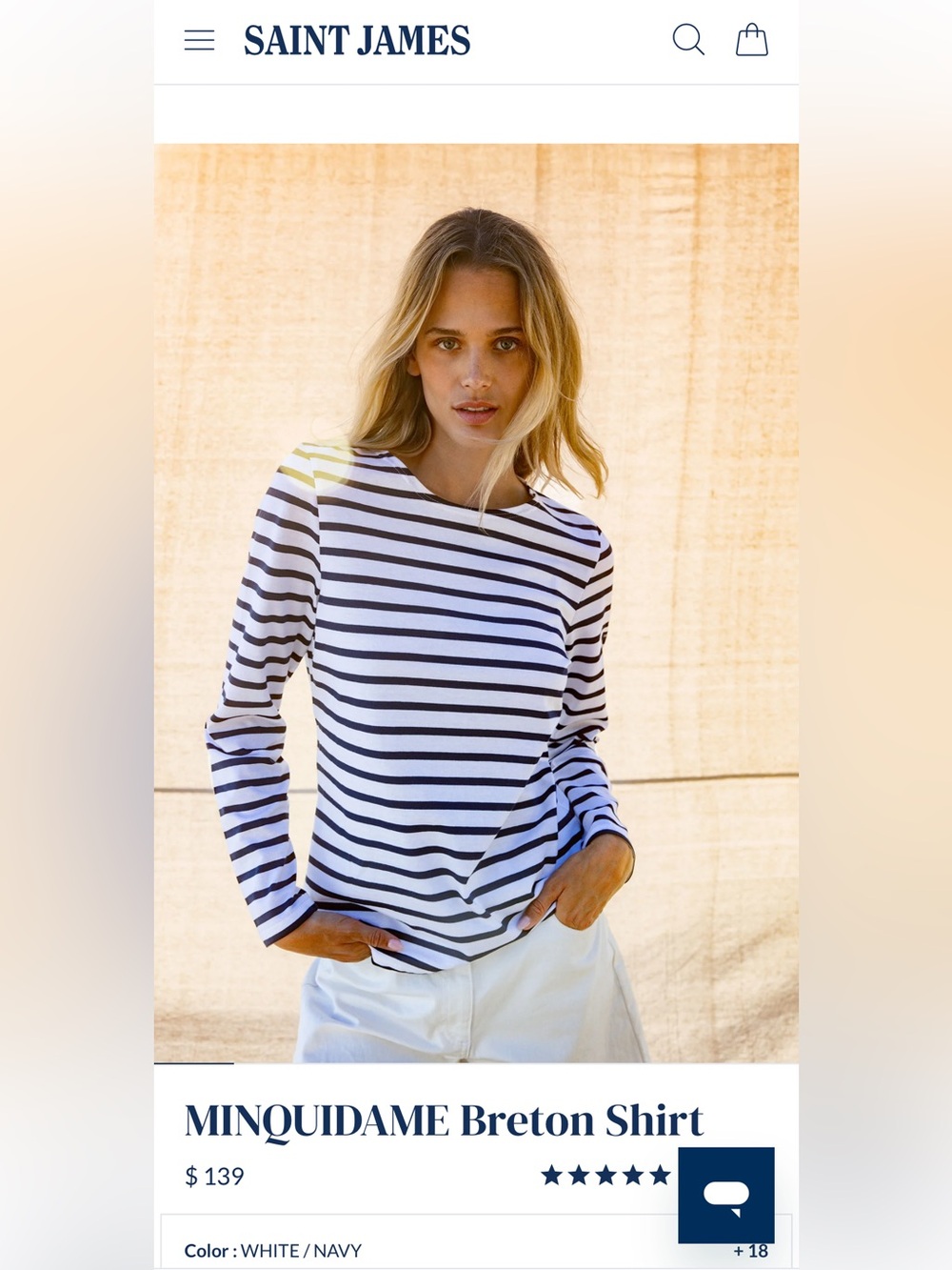 Saint James Striped Breton Shirt